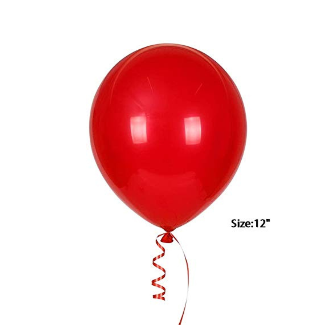 Red Latex Balloons 10" - Pack of 50 PC