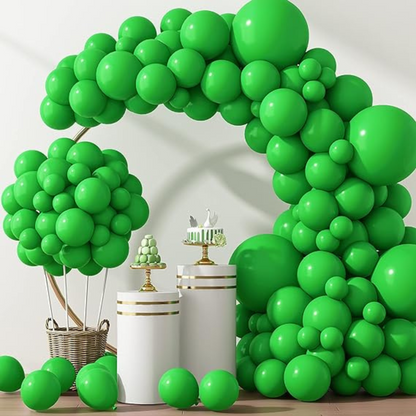 8" Green Latex Balloon - 50pc