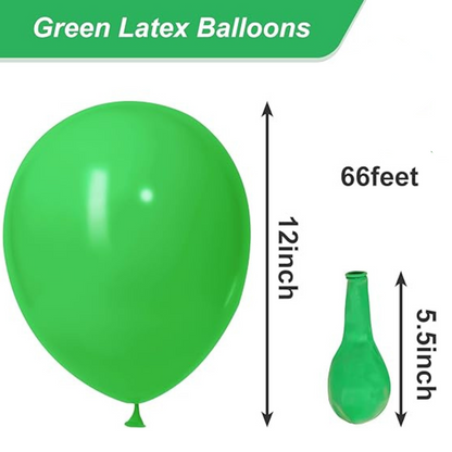 8" Green Latex Balloon - 50pc