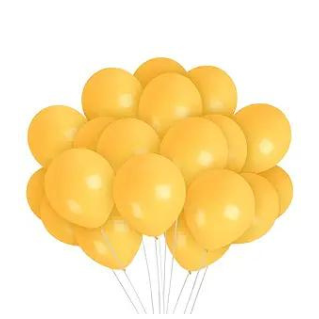 Yellow Latex Balloons 10" - Pack of 50 PC