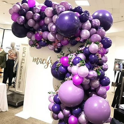 8" Purple Latex Balloon - 50ct