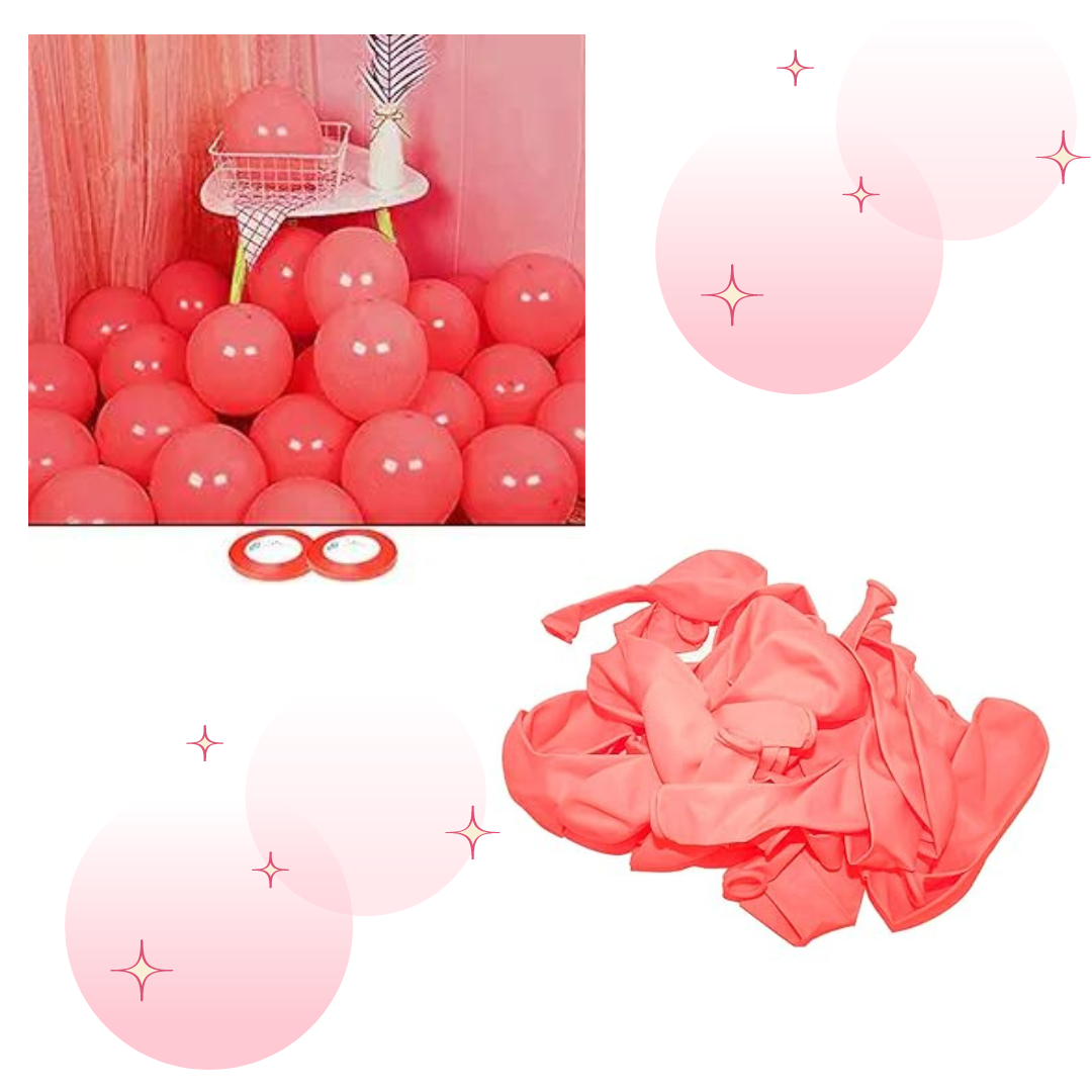 Hot Pink Latex Balloons 10" - Pack of 50 PC