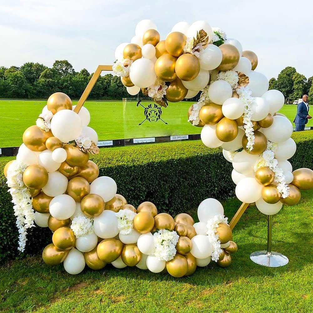 8" Golden Latex Balloon - 50ct