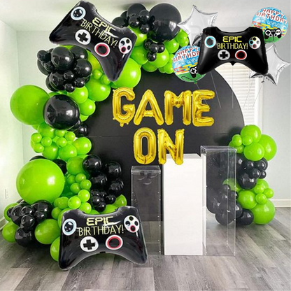 Video Game Theme Foil Balloon - Set of 5