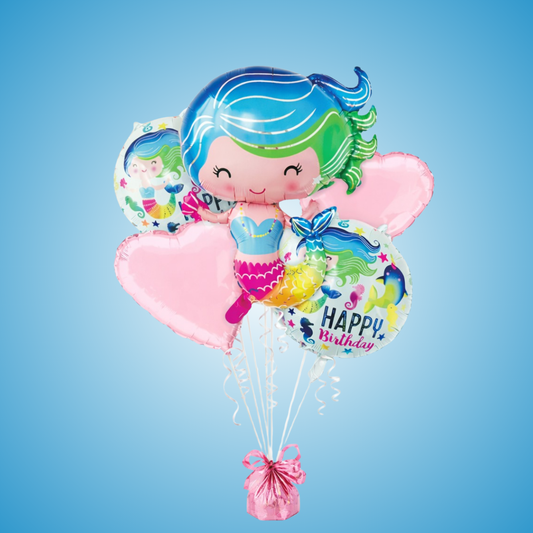 Mermaid Foil balloon Set Of 5