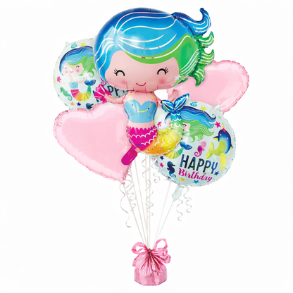 Mermaid Foil balloon Set Of 5