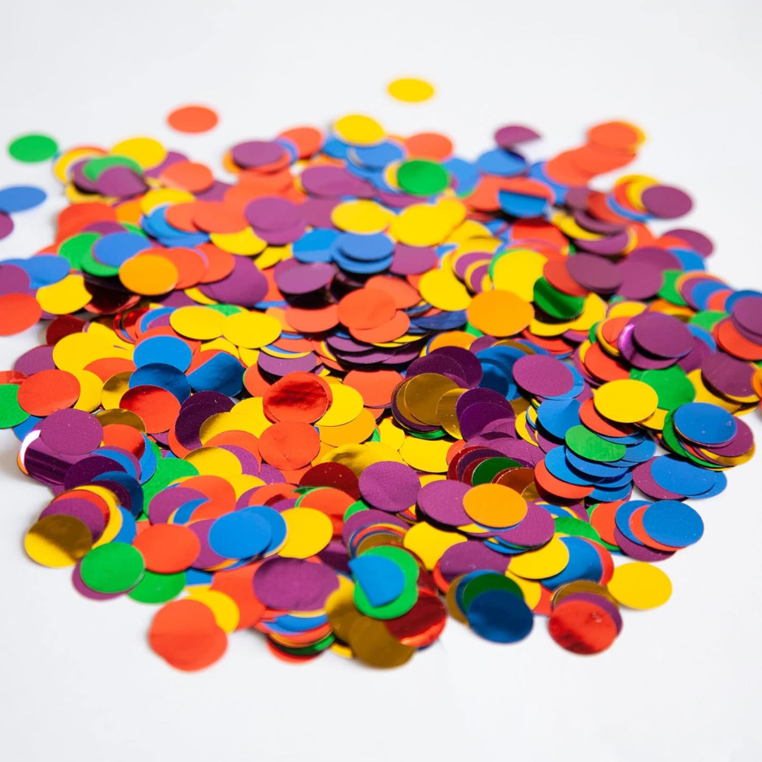 Multicolour Polka Dot Round Confettis for Table Decoration