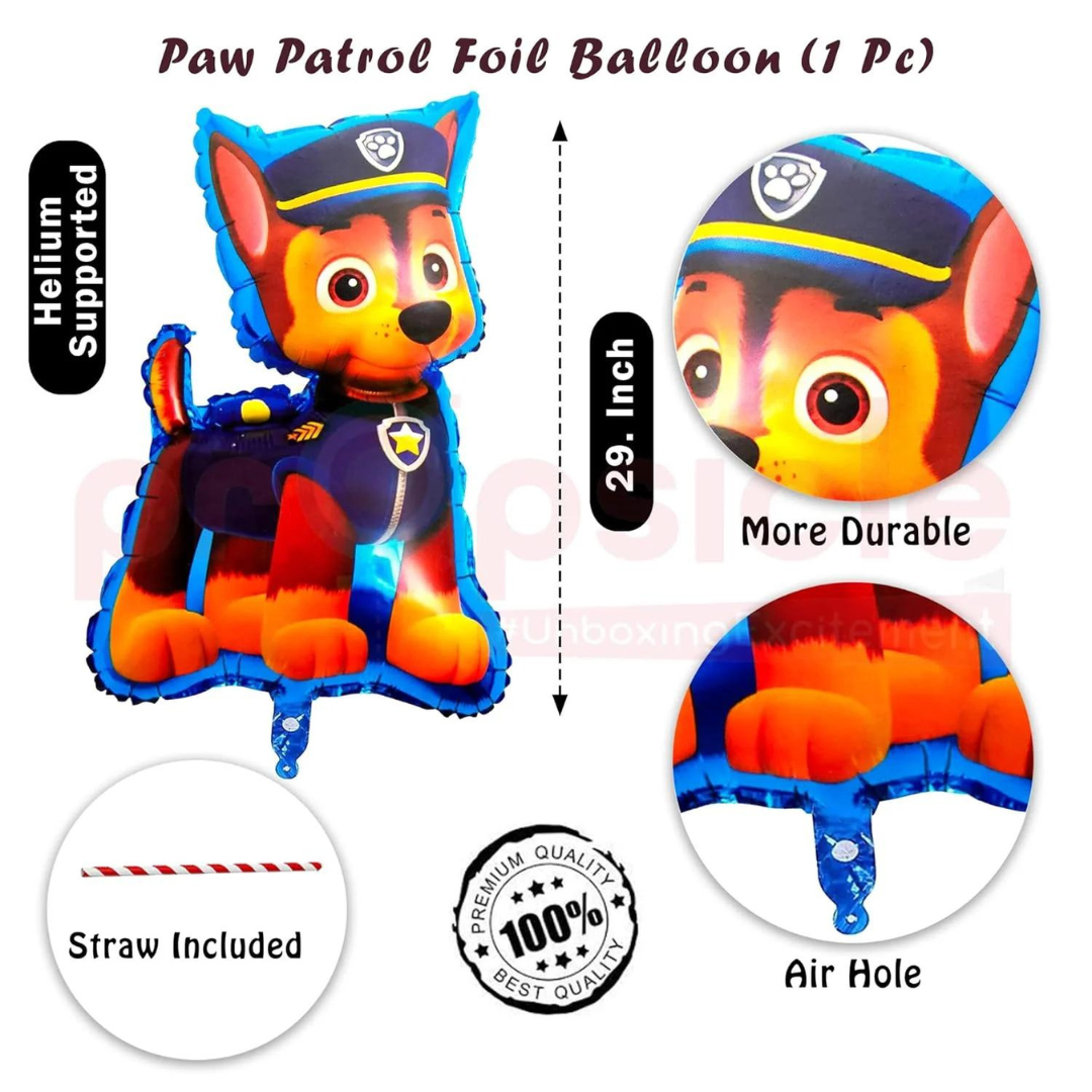 Paw Patrol Theme Birthday Balloons - Set of 5