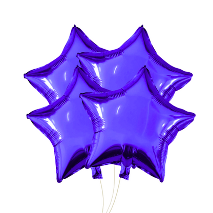 Dark Blue Star Shaped Balloon 18? - Set of 4PC