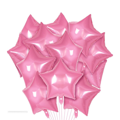 Pink Star Shaped Balloon 18? - Set of 4PC