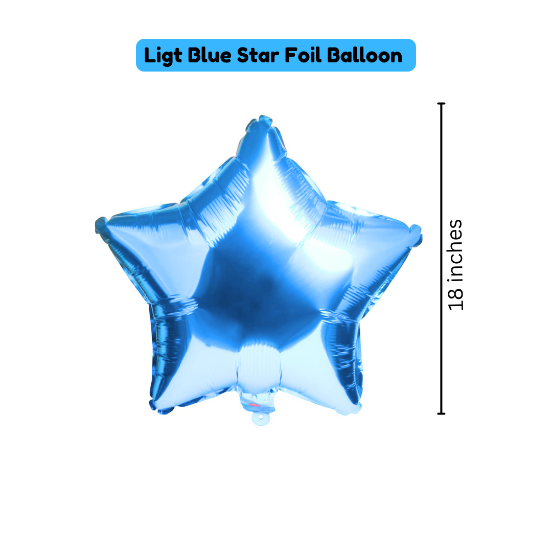 Blue Star Balloon - Set of 4