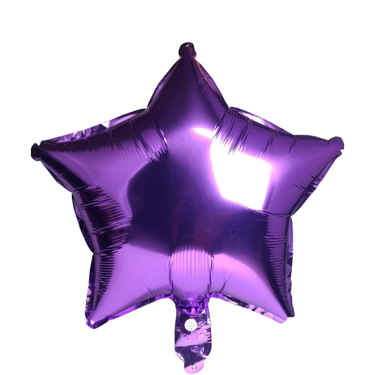 Purple Star Balloon - Set of 4