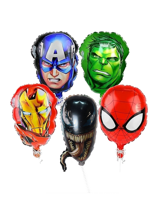 Avengers Face Balloon Set of 5