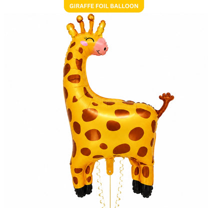 Jungle Animal Giraffe Shaped Foil Balloon Large
