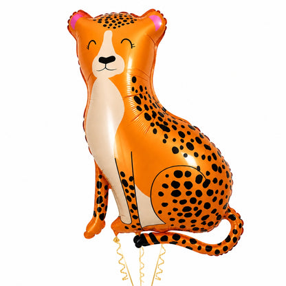 Jungle Animal Leopard Shaped Foil Balloon Large