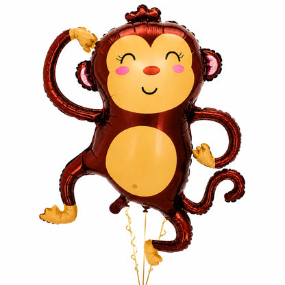 Jungle Animal Monkey Shaped Foil Balloon Large