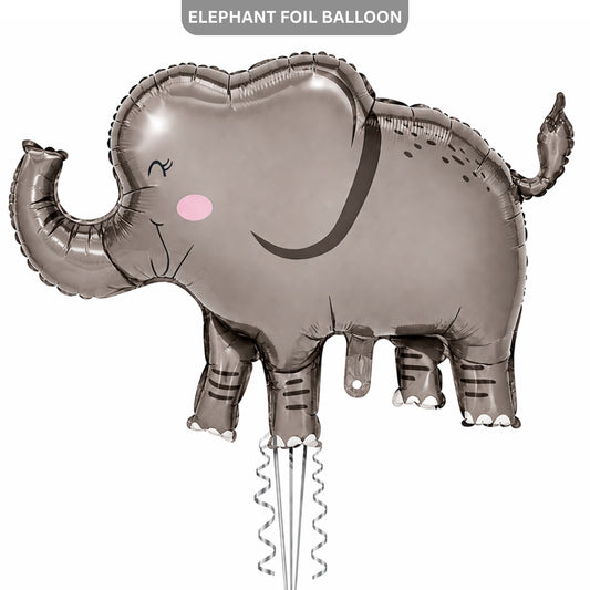 Jungle Animal Elephant Shaped Foil Balloon Large