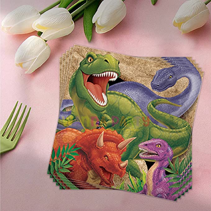 Dino Blast Lunch Napkins - 16PC