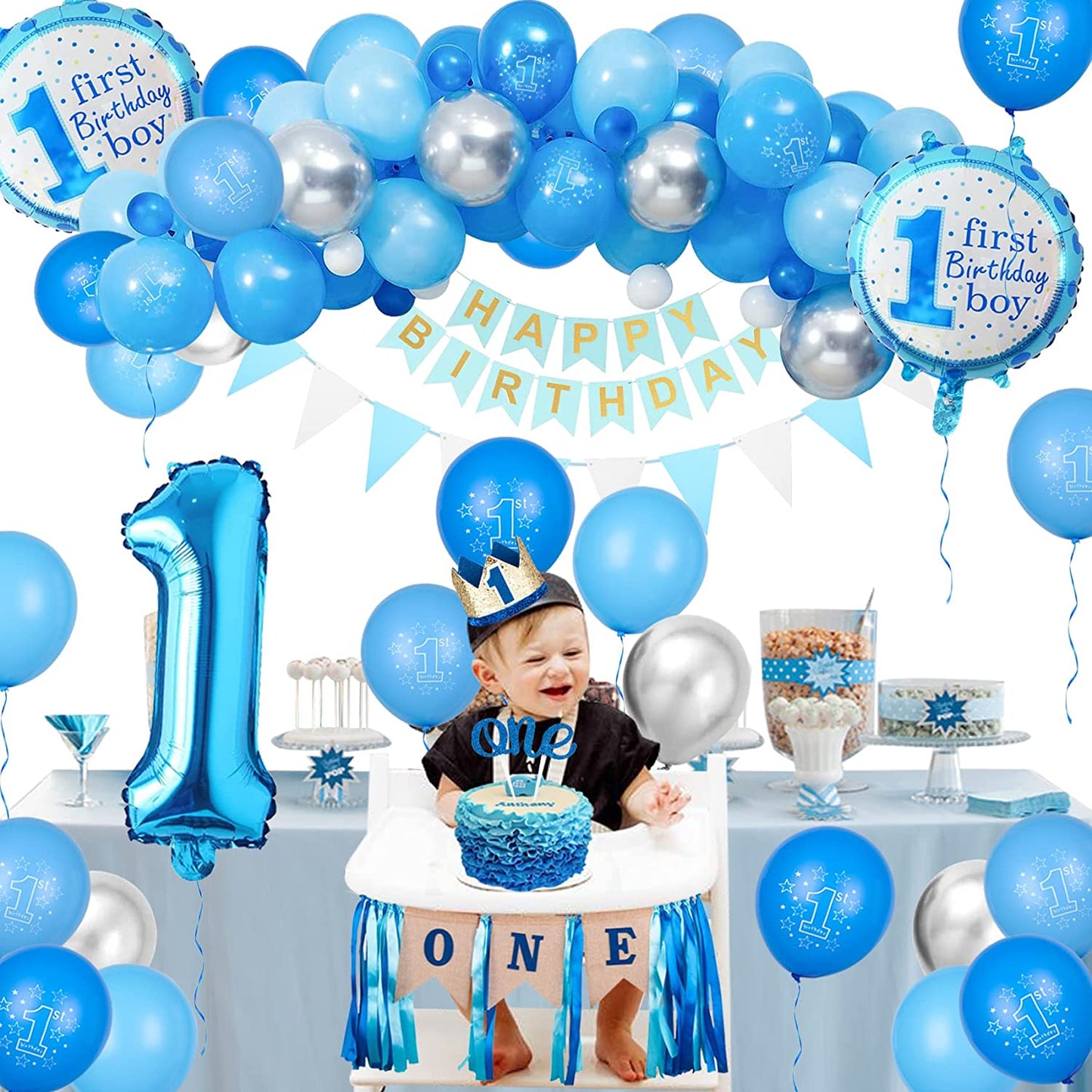 1st Birhtday Boy Set Of 5