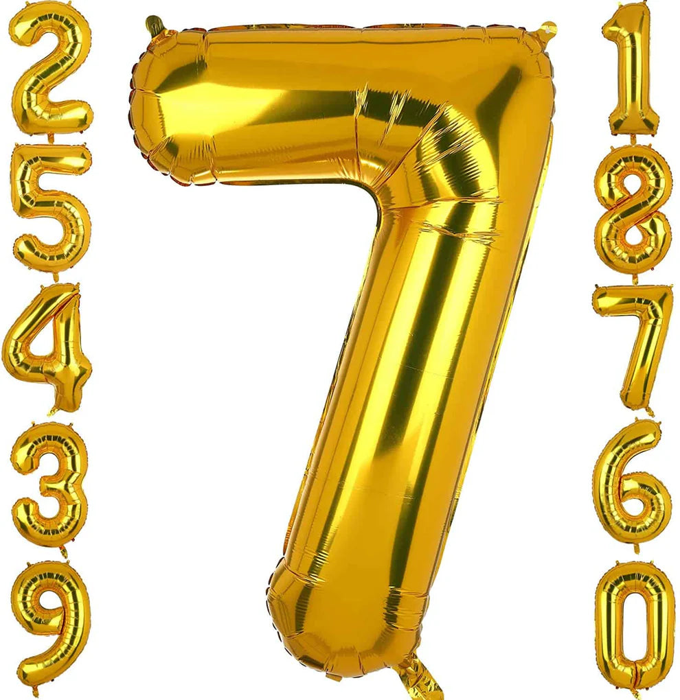 Number 1  Golden Foil Balloon - Helium Quality - 40 inches - 1PC