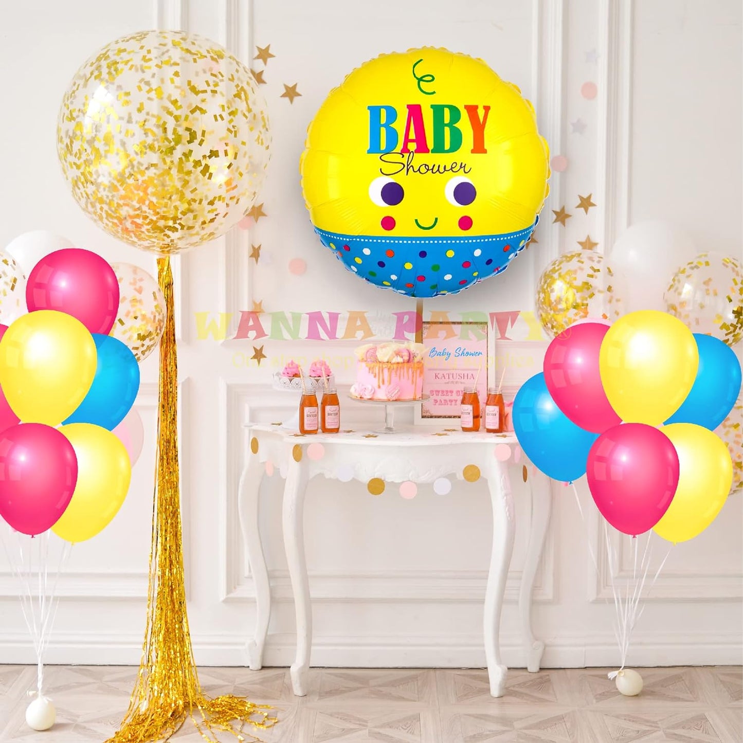 Baby Face Baby Shower Balloons 21" S70-1PC