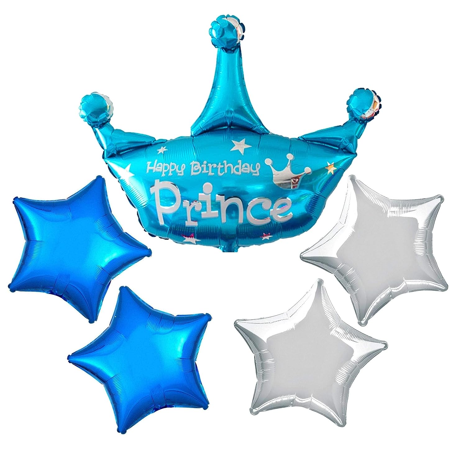 Happy Birthdy Prince Crown Set Of 5