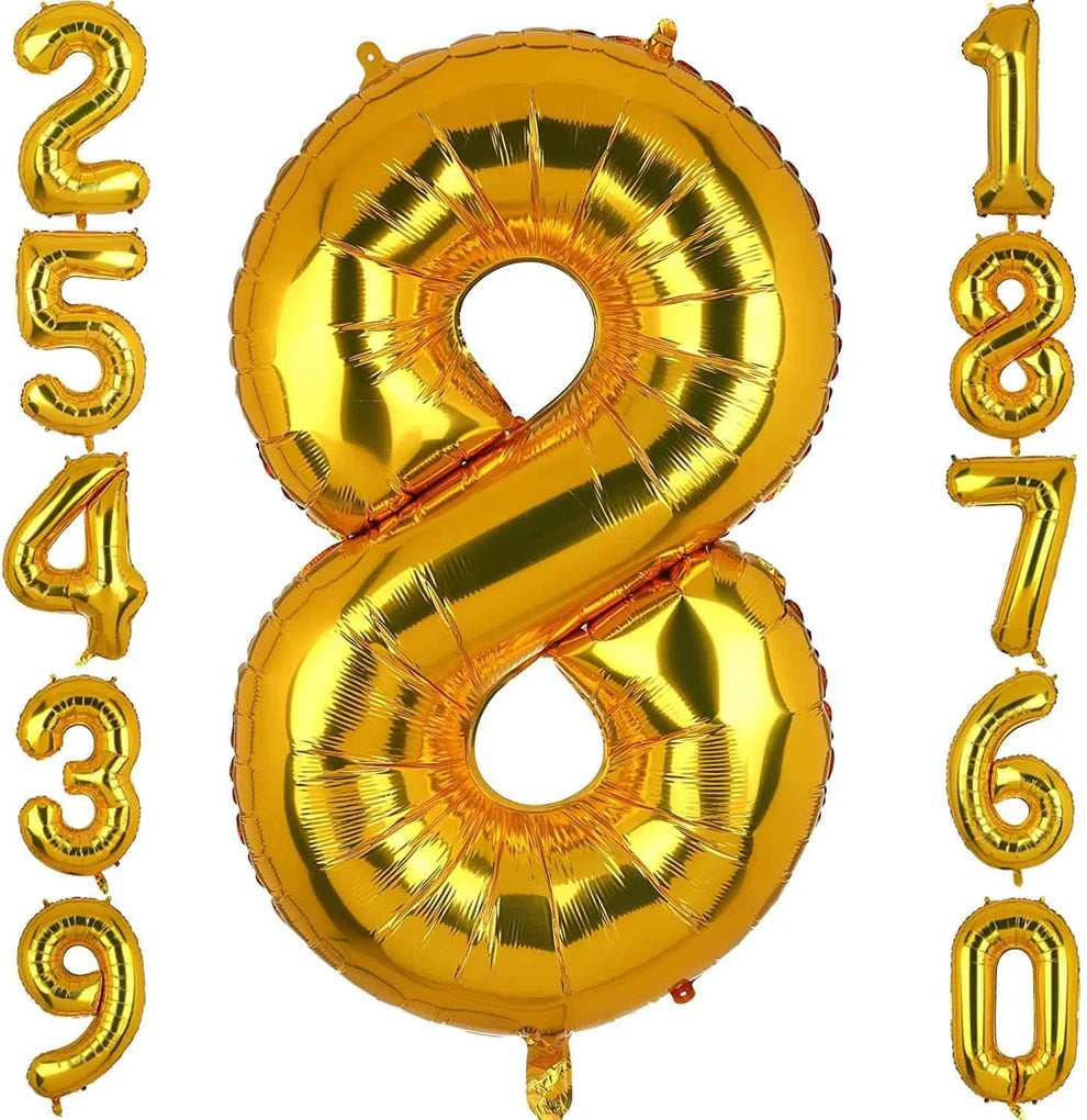Number 1  Golden Foil Balloon - Helium Quality - 40 inches - 1PC