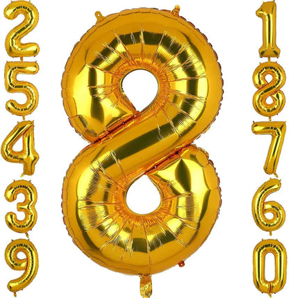 Number 1  Golden Foil Balloon - Helium Quality - 40 inches - 1PC