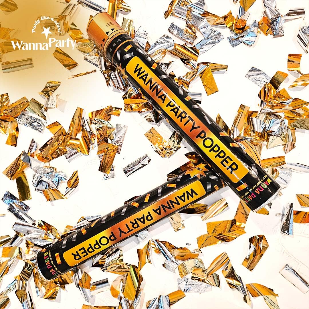 Wanna Party 2 Pcs Multicolor Party Poppers for Birthdays