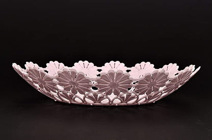 Fruit Basket Plastic Tray- Light Pink