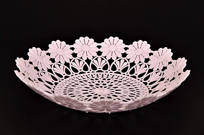 Fruit Basket Plastic Tray- Light Pink