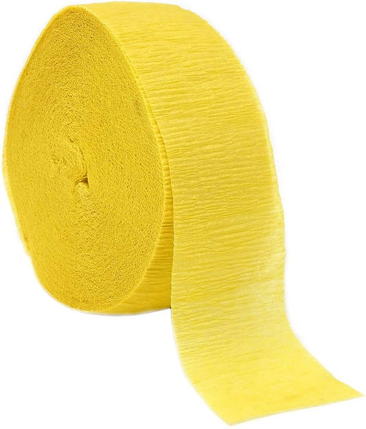 Crepe Streamers Yellow - 4PC