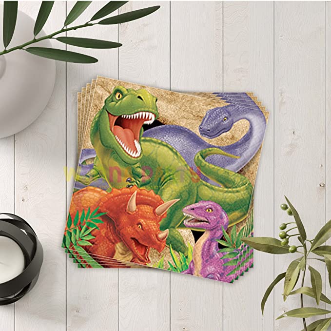 Dino Blast Lunch Napkins - 16PC