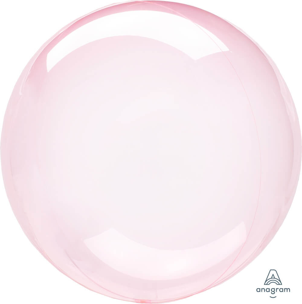 Crystal Clear Pink Balloon