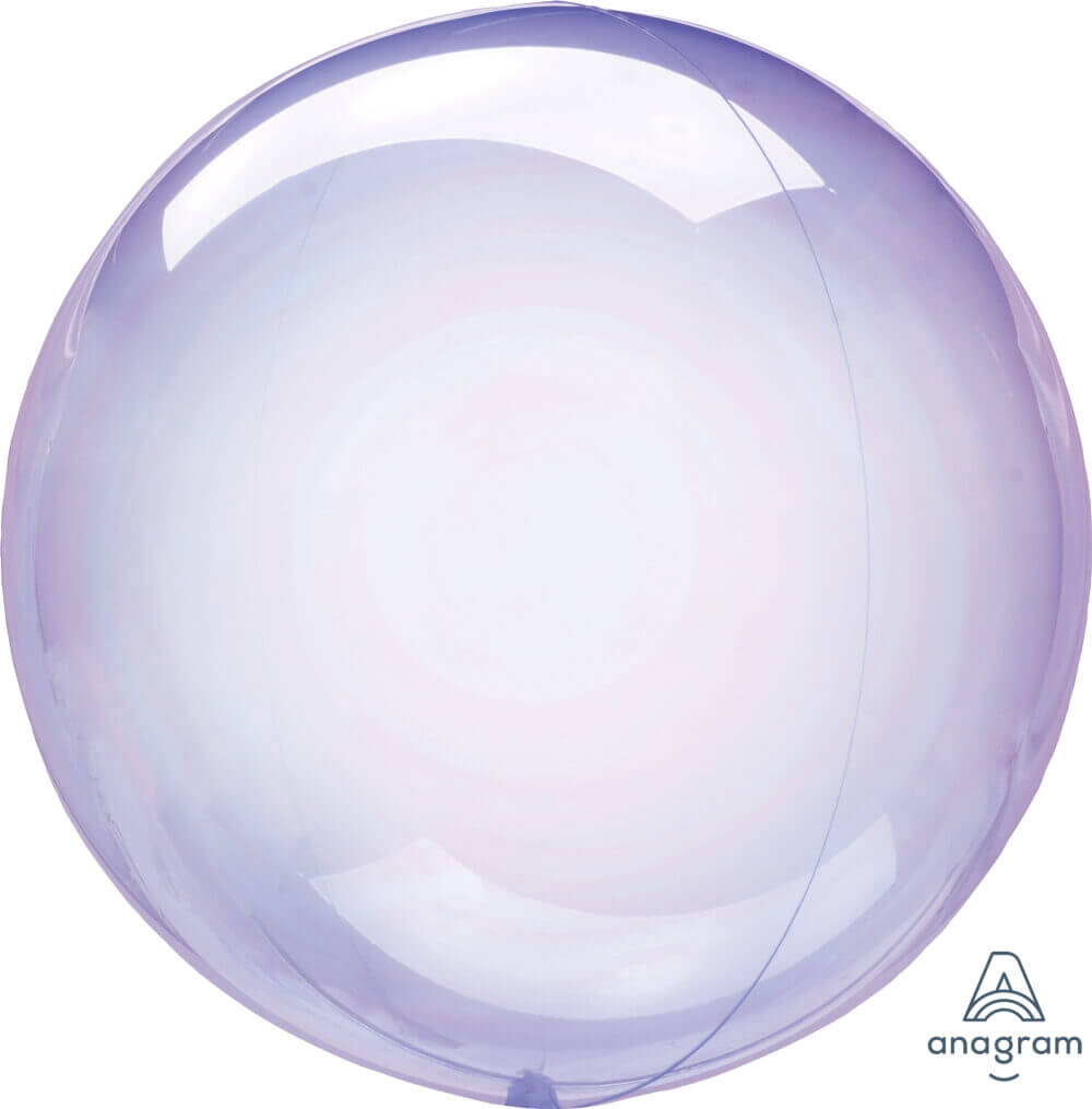 Crystal Clear Purple Orbz Balloon