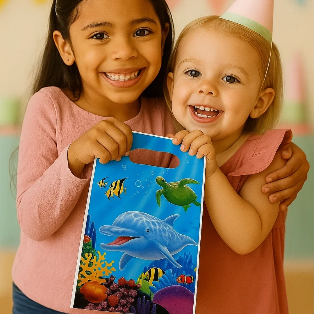 Underwater Theme Party Loot Bags - 8CT