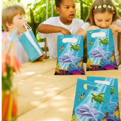 Underwater Theme Party Loot Bags - 8CT