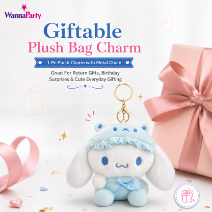 Cinnamon Roll Plushy Key Chain - 1PC