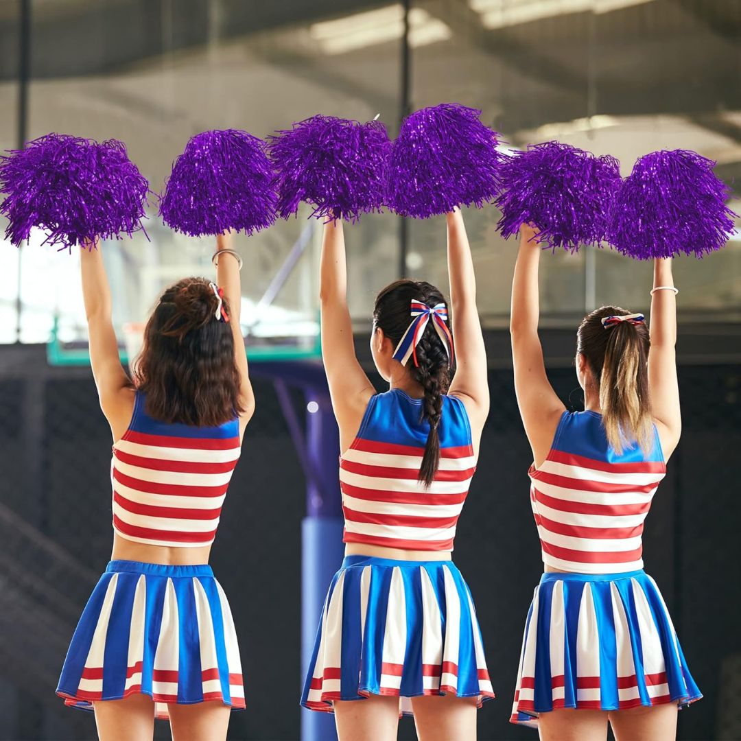 Cheerleaders Purple Pom Pom - 1PC