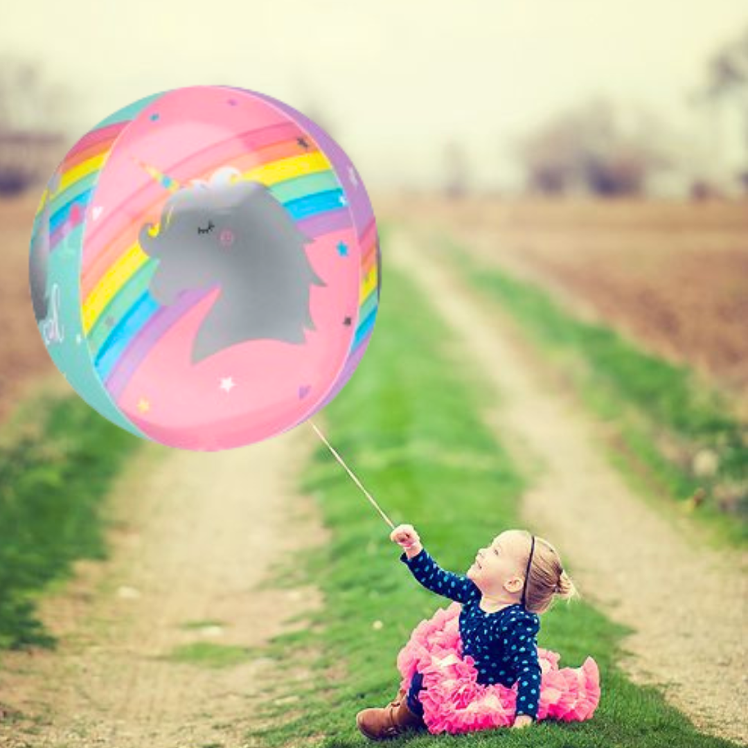 Magical Unicorn Orbz Balloon - Helium Quality - 16 inches - 1PC