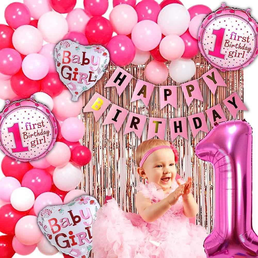 1st Birthay Girl Set Of 5