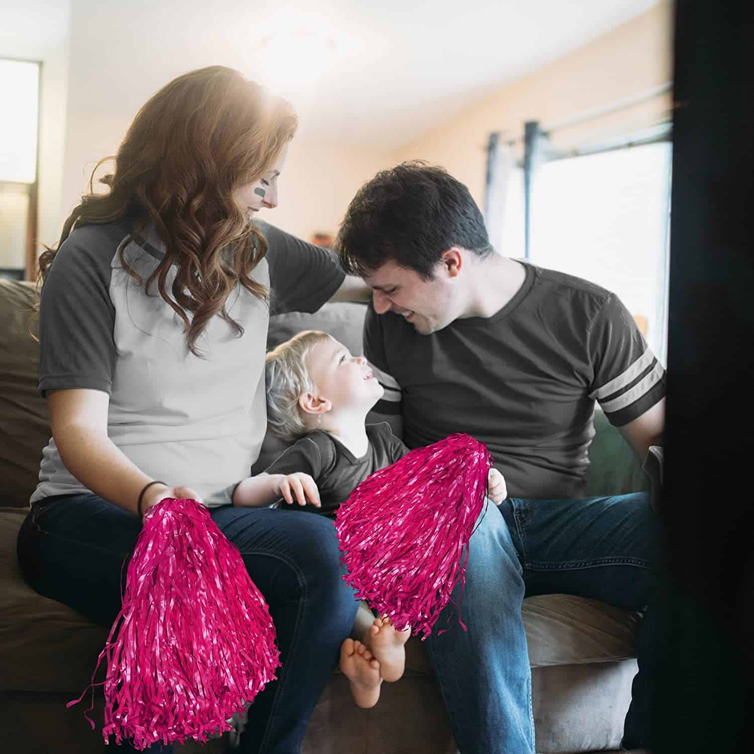 Cheerleader Pom Poms Pink