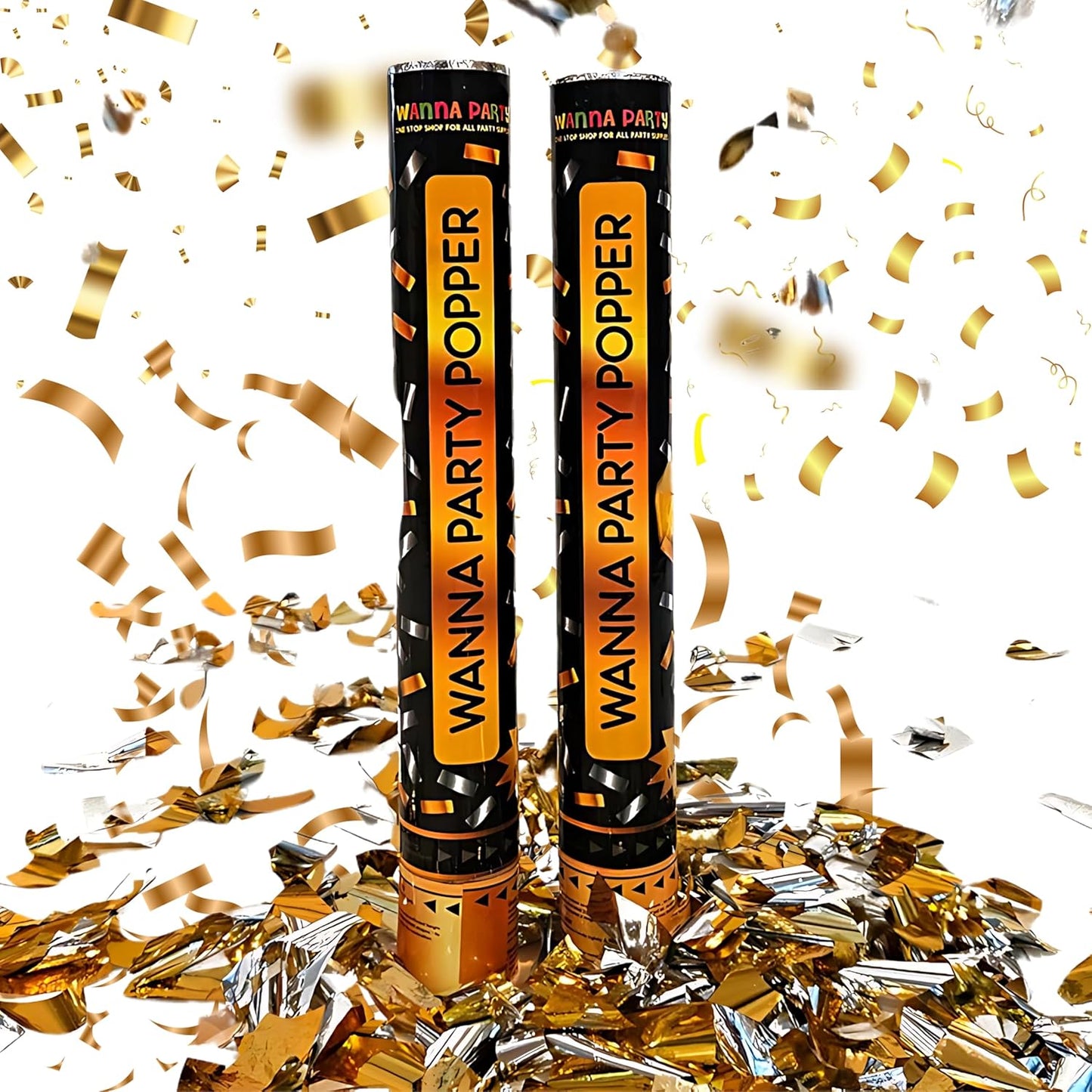 Wanna Party 2 Pcs Multicolor Party Poppers for Birthdays