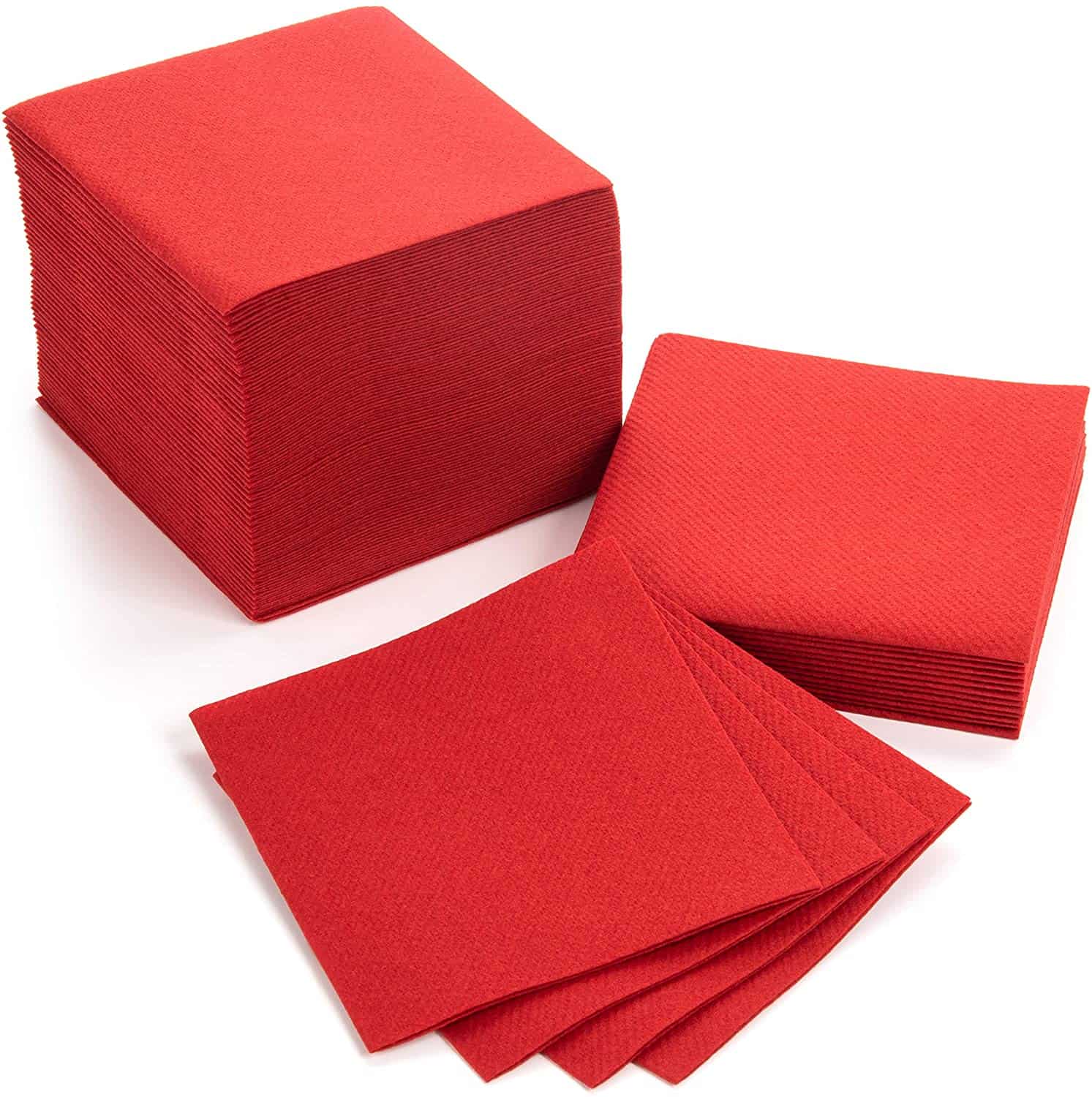 Red Paper Napkins - 20PC