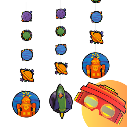 Party Bots Hanging Cutouts