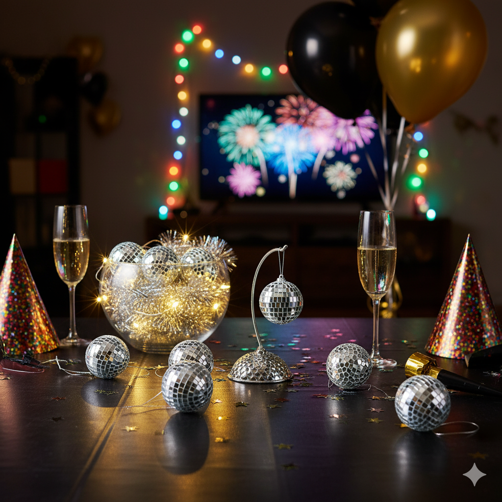 Disco Ball Hangings - 6PC