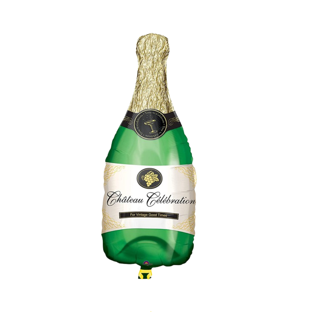 Champagne Bottle Shaped Foil Balloon - 36 inches