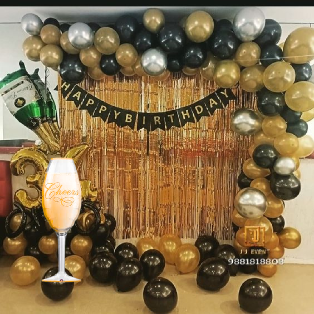 Champagne Glass Balloon - Helium Quality - 38 inches - 1PC