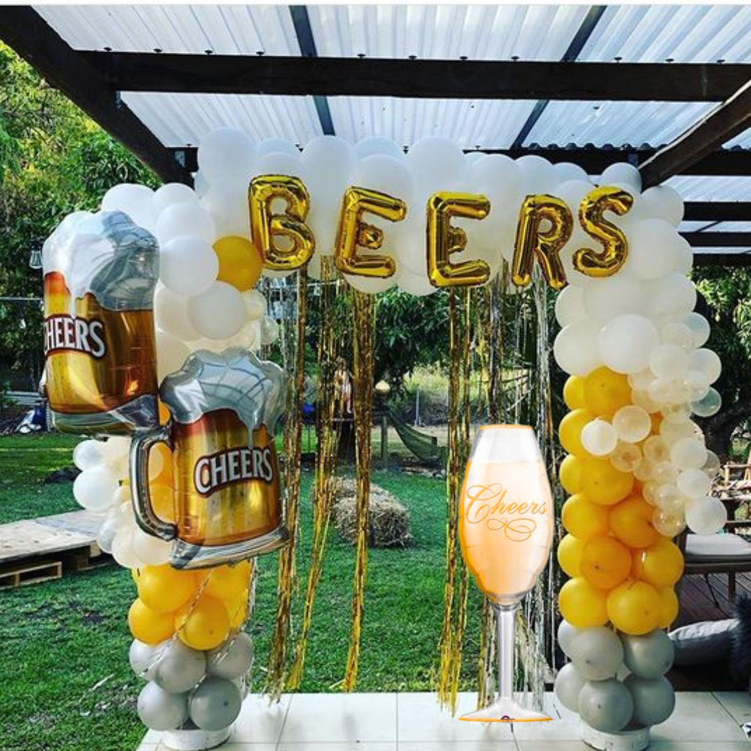 Champagne Glass Balloon - Helium Quality - 38 inches - 1PC