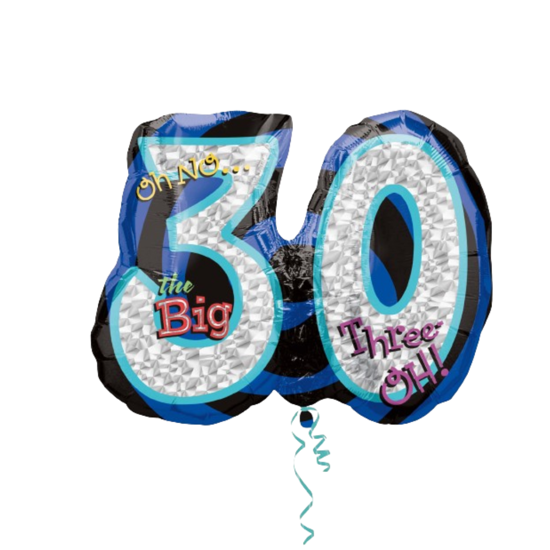 Oh No! The Big 30 Birthday Balloon - 27 inches